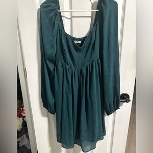 Abercrombie size large green mini dress